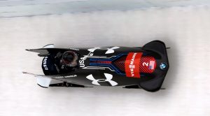 Meyers Taylor piloting in Lake Placid - 2014